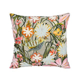 Floral Birds Cotton Cushion Cover- Multicolor