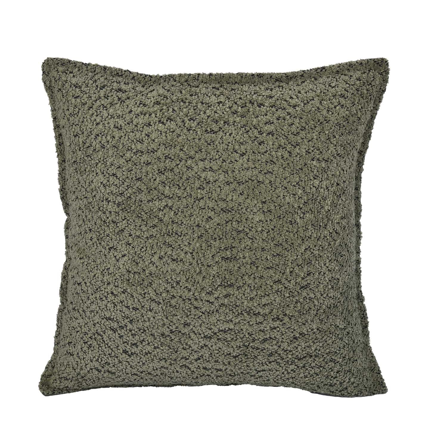 Boucle Fabric Cushion Cover- Green