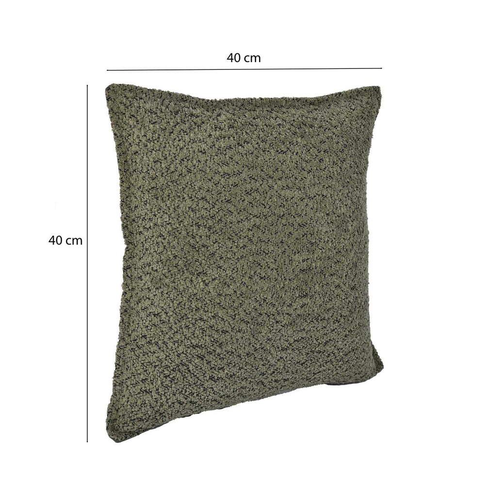 Boucle Fabric Cushion Cover- Green