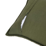 Boucle Fabric Cushion Cover- Green