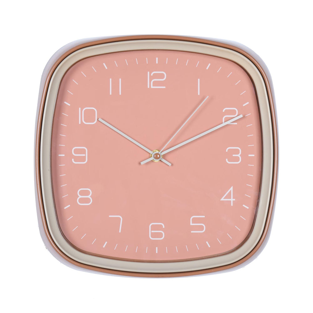 Square Wall Clock- Apricot