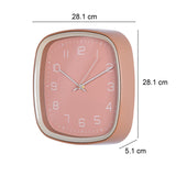 Square Wall Clock- Apricot