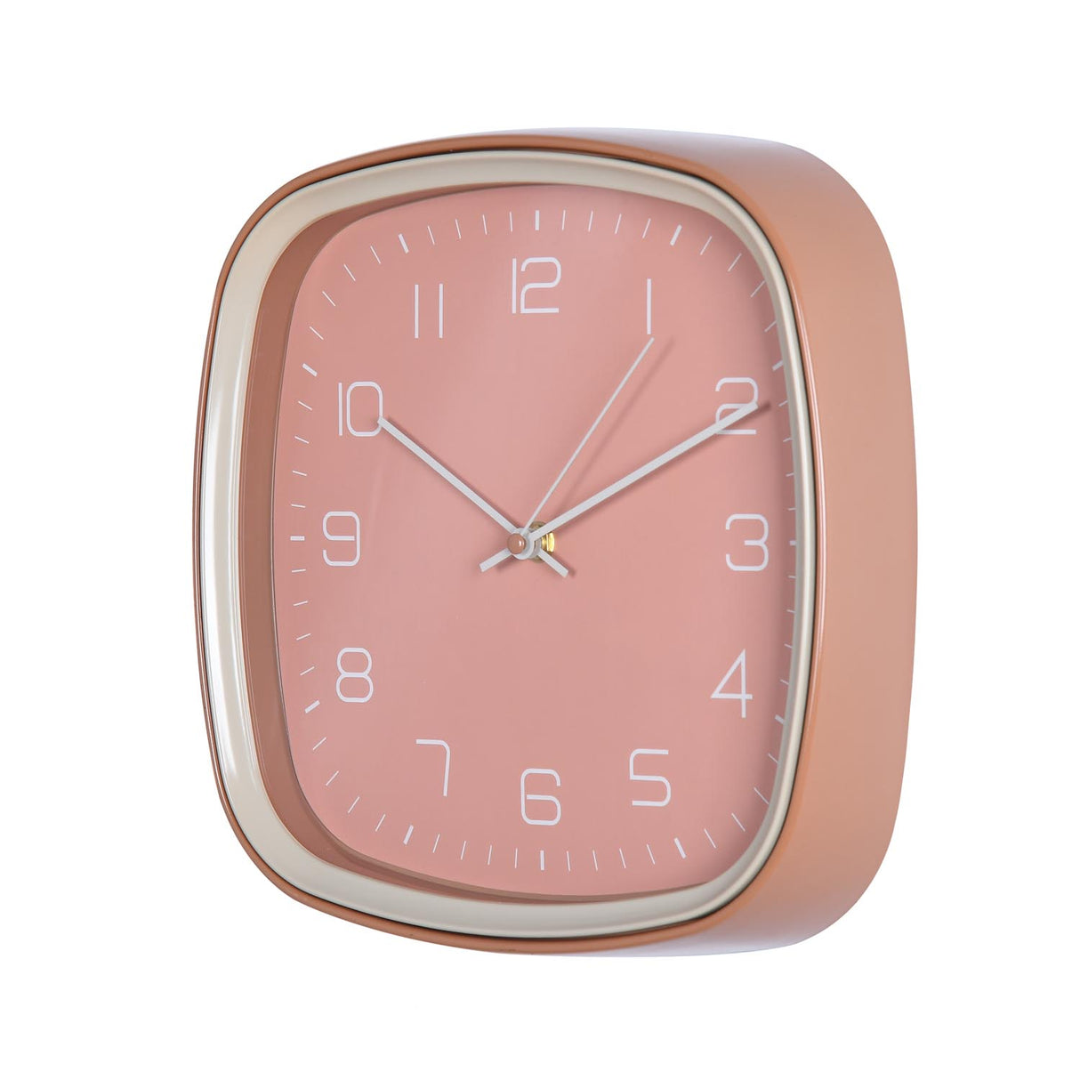 Square Wall Clock- Apricot