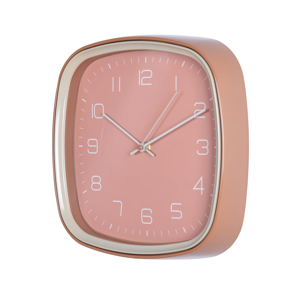 Square Wall Clock- Apricot