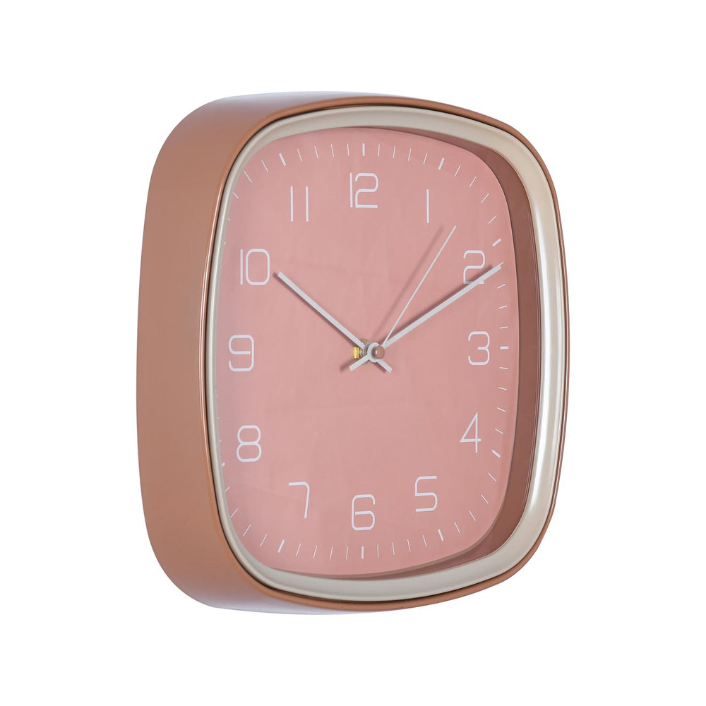 Square Wall Clock- Apricot