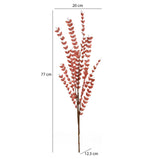 Artificial Eucalyptus Filler Stick- Coral