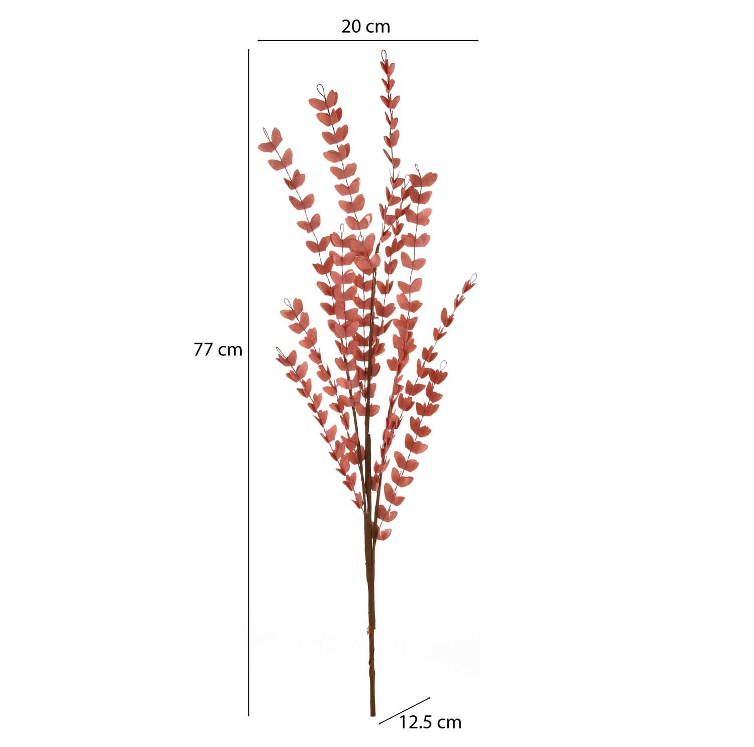 Artificial Eucalyptus Filler Stick- Coral