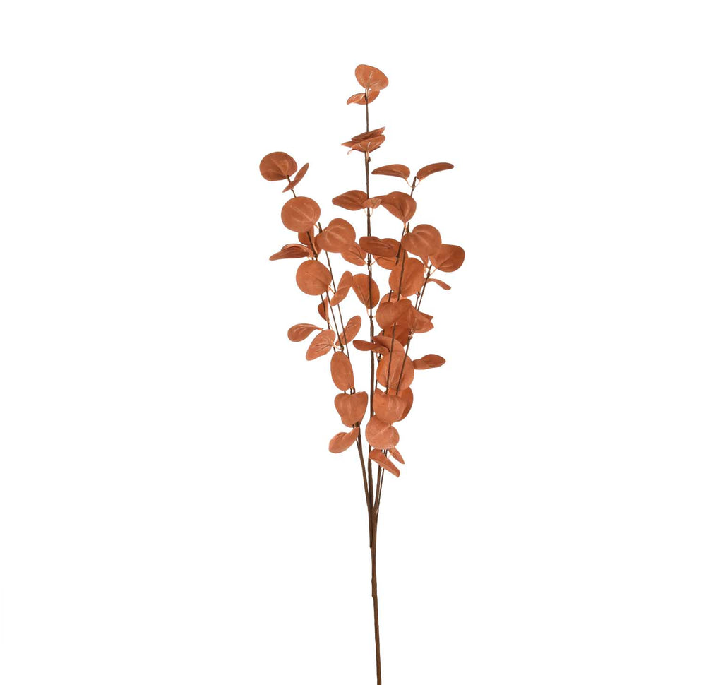 Artificial Eucalyptus Filler Stick- Rust Brown