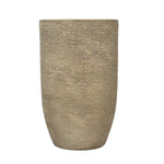 Bullet Shaped Tall Planter 58 cm- Beige
