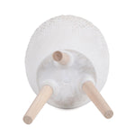 Tri-Leg Textured Fiber Clay Planter- Off White