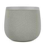 Textured Fiber Clay Planter- Green