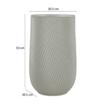 Textured Fiber Clay Planter- Green