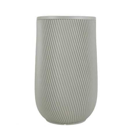 Textured Fiber Clay Planter- Green