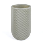 Textured Fiber Clay Planter- Green