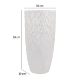 Textured Fiber Clay Planter- Off White