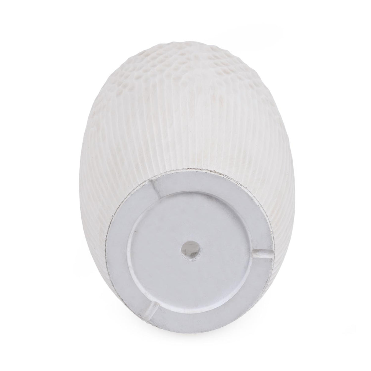 Textured Fiber Clay Planter- Off White