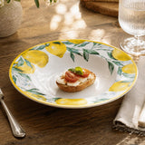 Lemon Lush Ceramic Serving Platter- Yellow, 22 cm