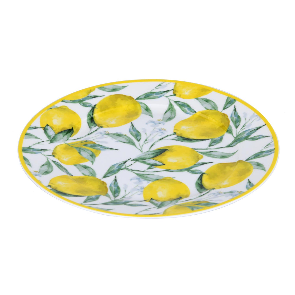 Lemon Lush Ceramic Quarter Plate- Yellow, 20.5 cm