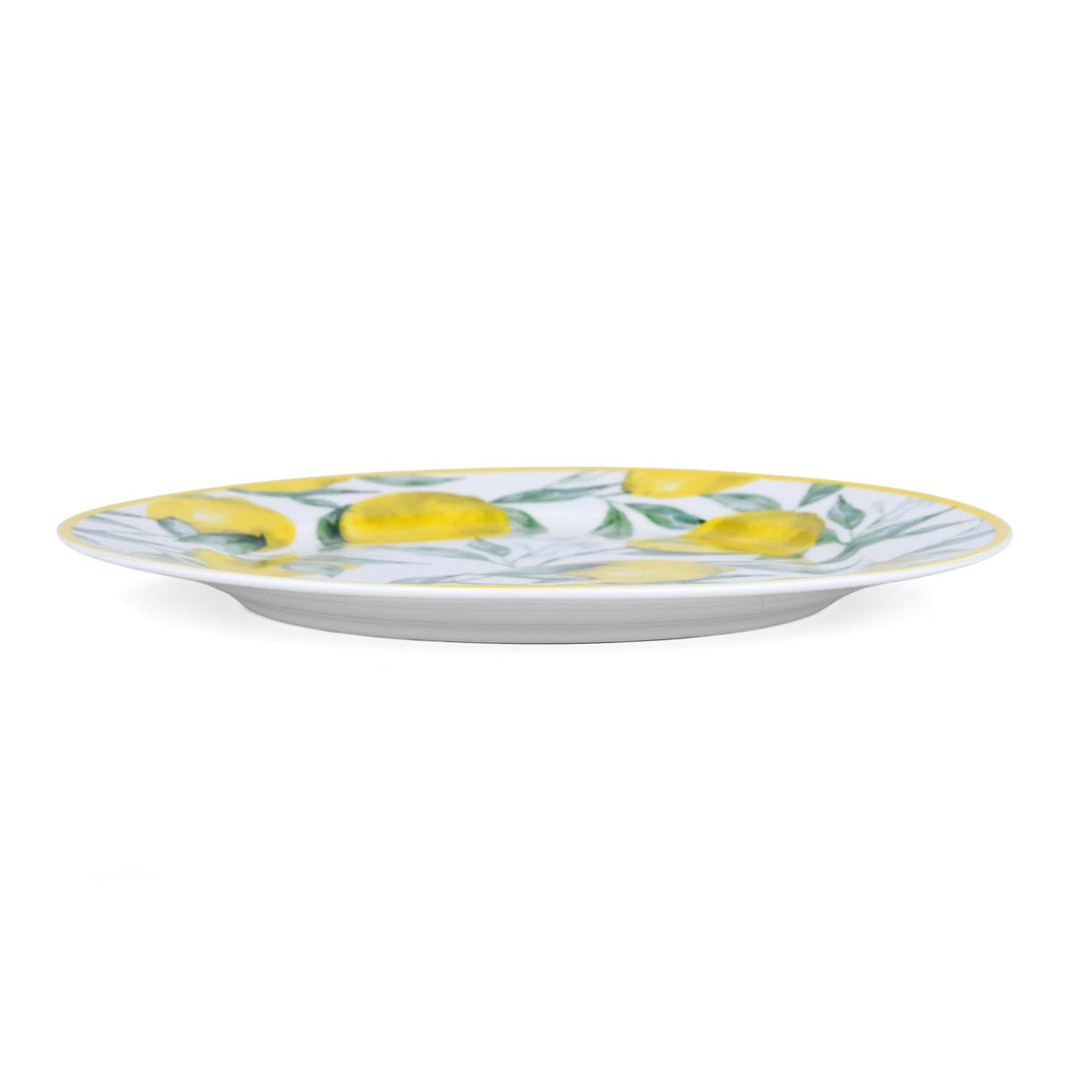 Lemon Lush Ceramic Quarter Plate- Yellow, 20.5 cm