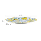 Lemon Lush Ceramic Dinner Plate- Yellow, 27 cm