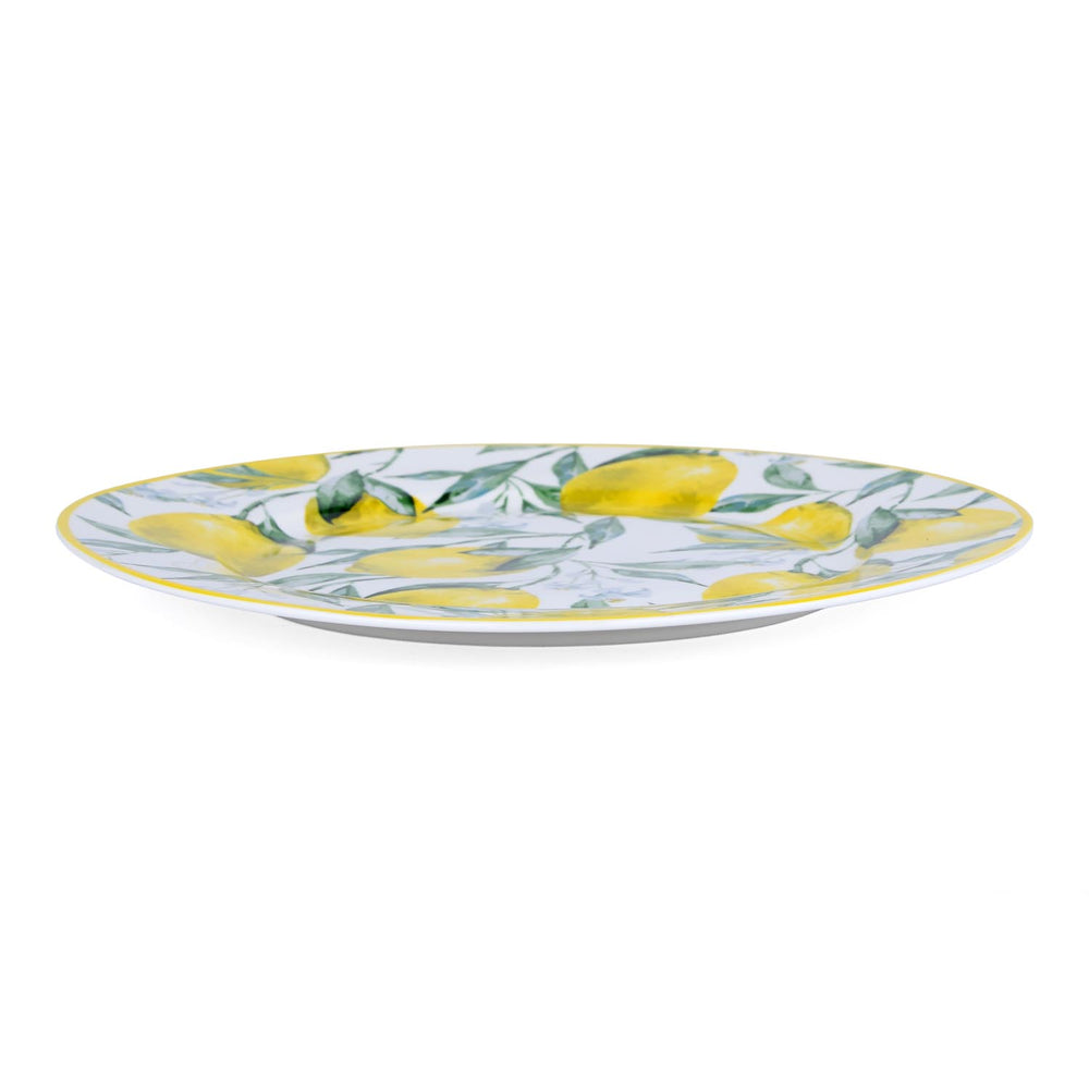 Lemon Lush Ceramic Dinner Plate- Yellow, 27 cm