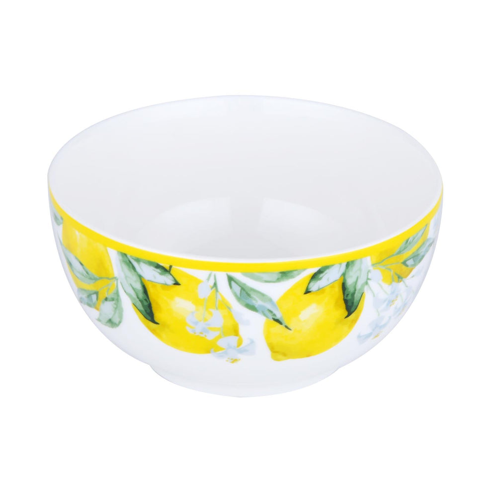 Lemon Lush Ceramic Bowl- Yellow, 11.5 cm