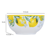 Lemon Lush Ceramic Bowl- Yellow, 11.5 cm