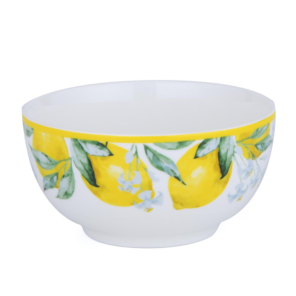 Lemon Lush Ceramic Bowl- Yellow, 11.5 cm