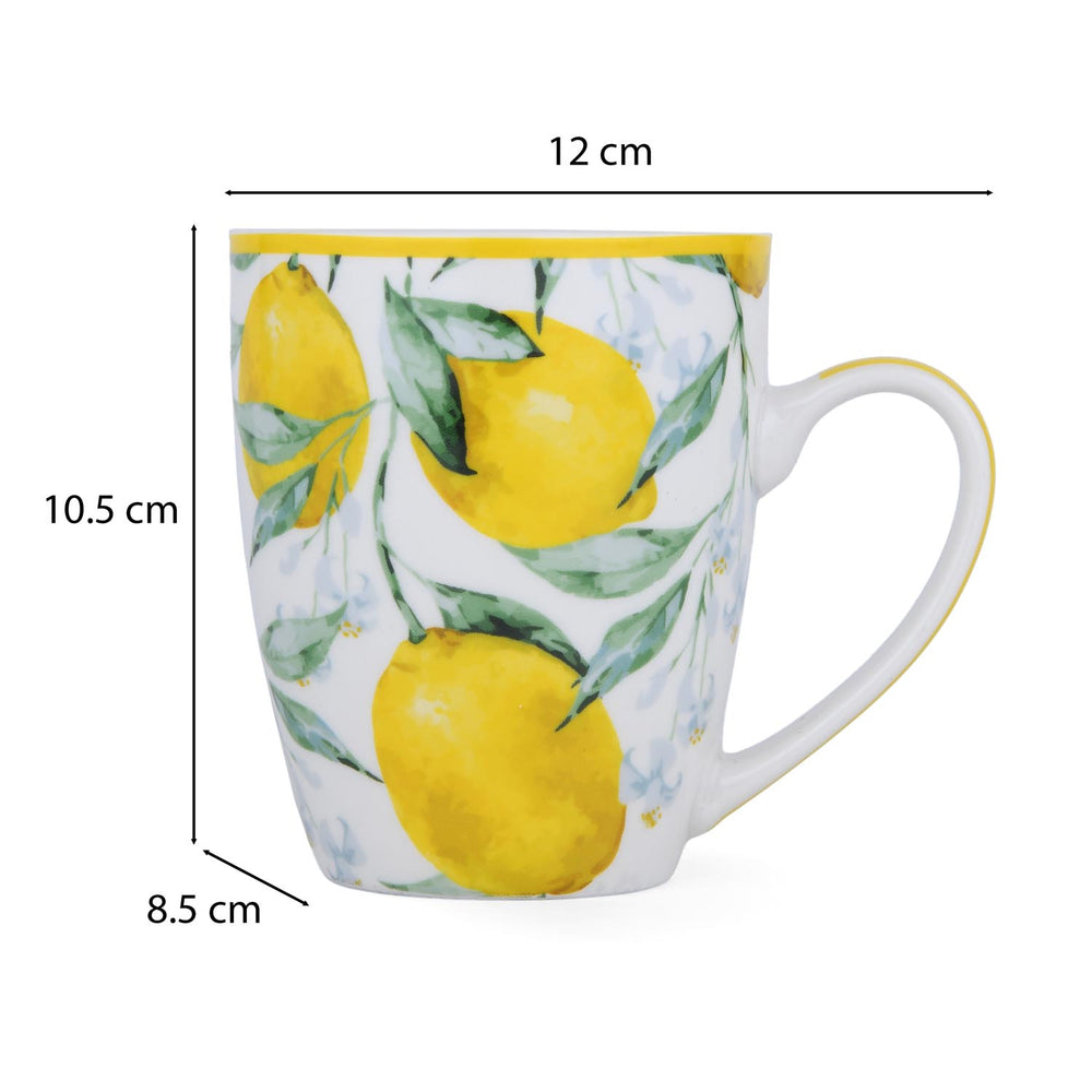 Lemon Lush Ceramic Coffee Mug- Yellow