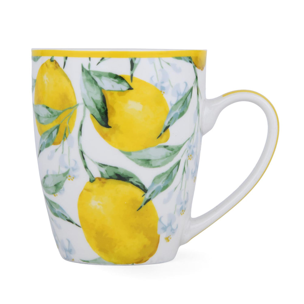 Lemon Lush Ceramic Coffee Mug- Yellow