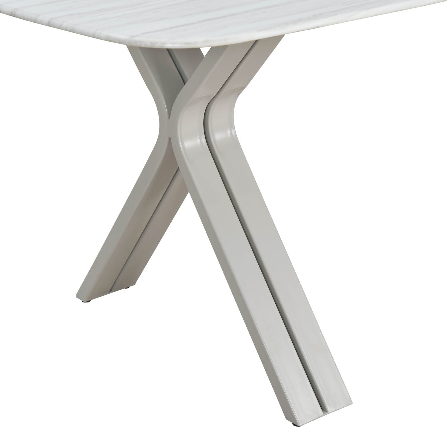 Titania 8 Seater Dining Set- Ivory