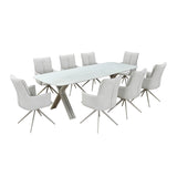 Titania 8 Seater Dining Set- Ivory