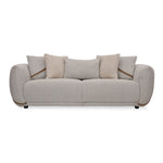 Ondina 3 Seater Fabric Sofa- Beige