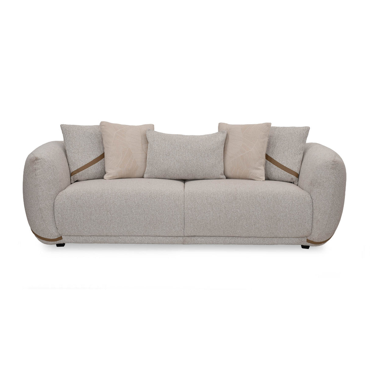 Ondina 3 Seater Fabric Sofa- Beige