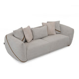 Ondina 3 Seater Fabric Sofa- Beige