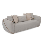 Ondina 3 Seater Fabric Sofa- Beige