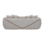 Ondina 3 Seater Fabric Sofa- Beige