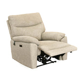 Wagner 1 Seater Electric Recliner Sofa- Beige