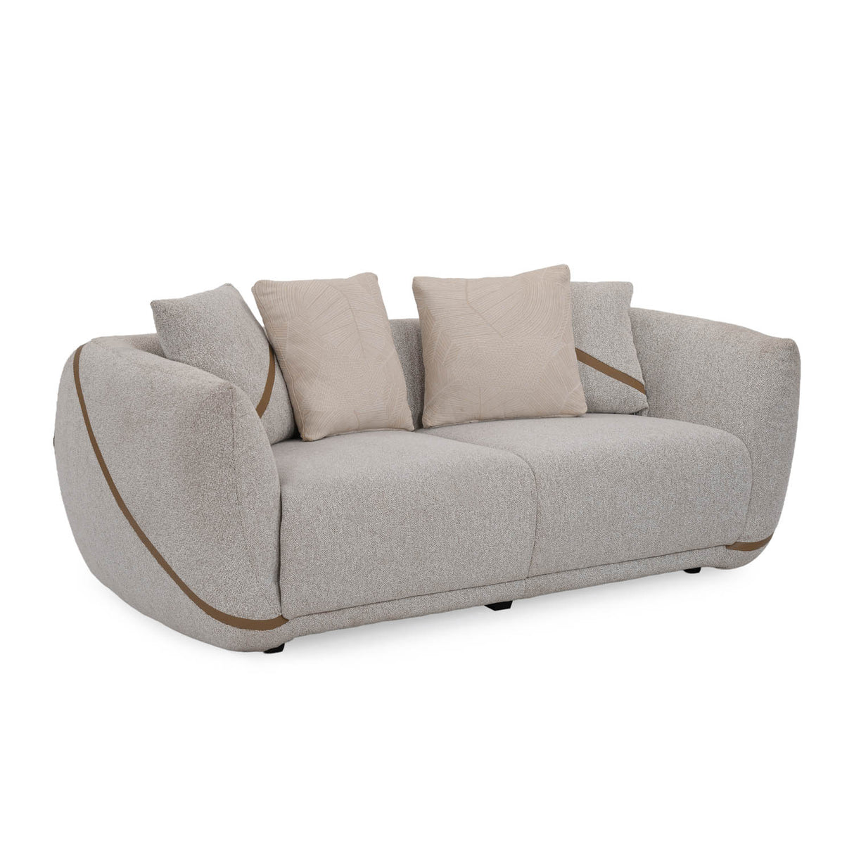 Ondina 2 Seater Fabric Sofa- Beige