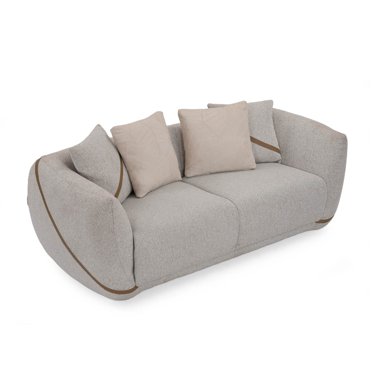 Ondina 2 Seater Fabric Sofa- Beige