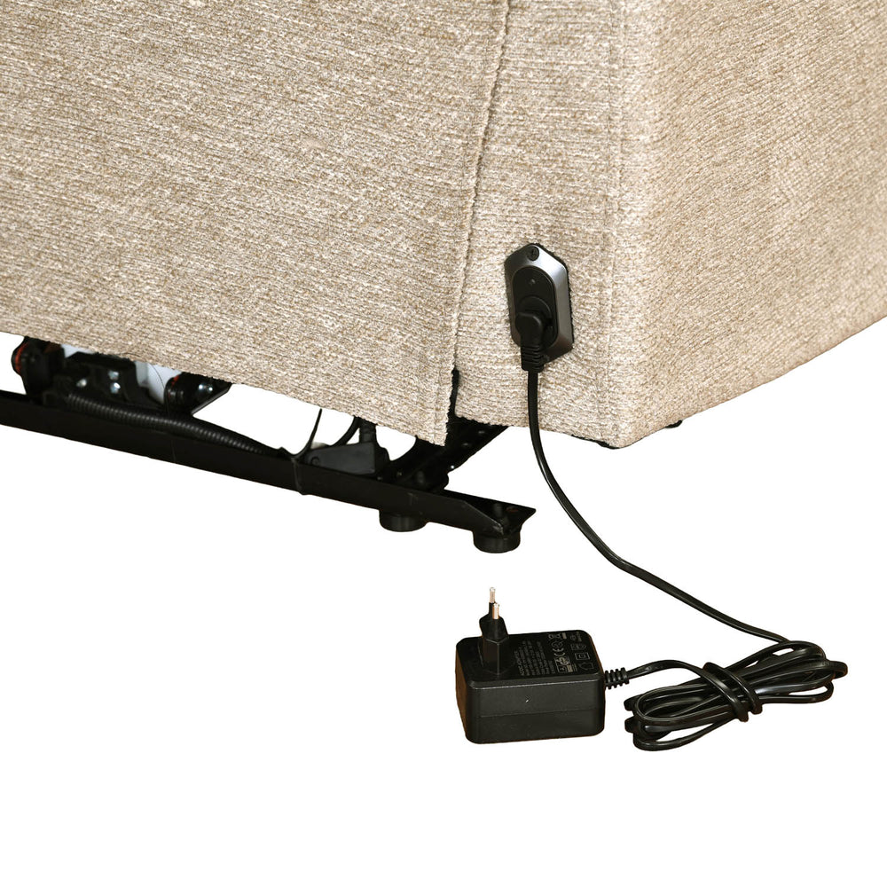 Wagner 1 Seater Electric Recliner Sofa- Beige