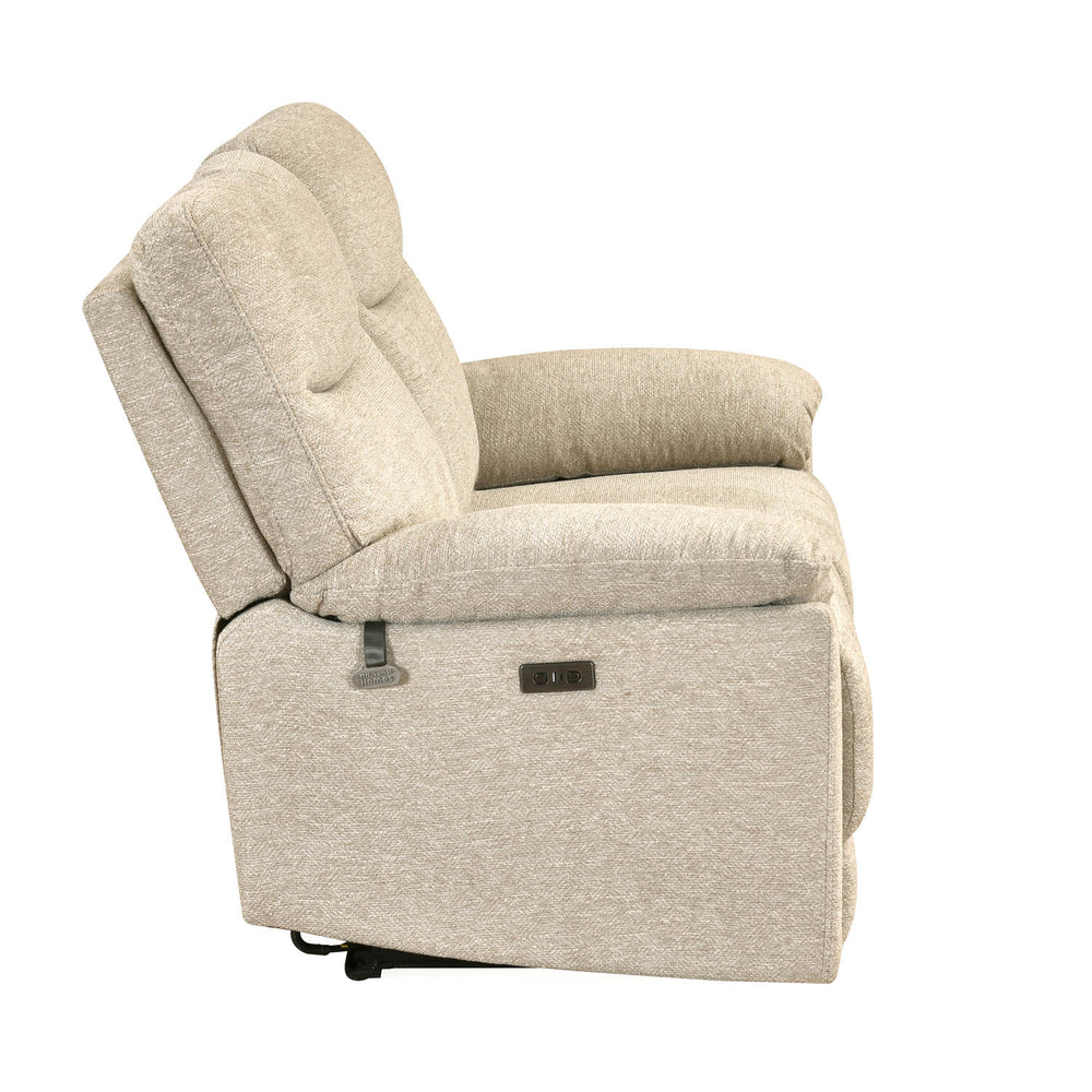 Wagner 2 Seater Electric Recliner Sofa- Beige