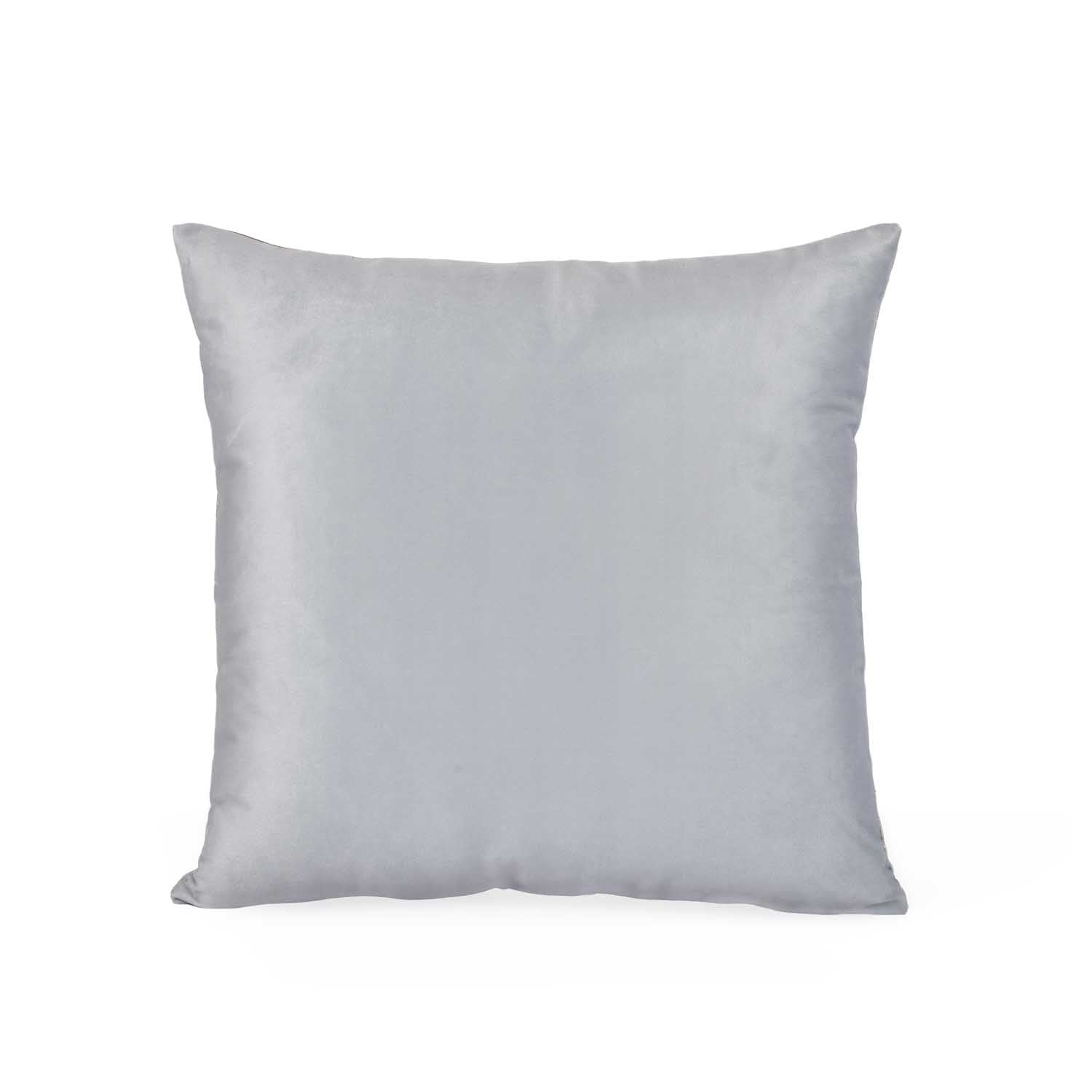 Abstract Pattern Polyester Cushion Cover- Gold and Grey