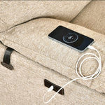 Wagner 1 Seater Electric Recliner Sofa- Beige