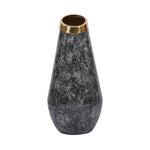 Bulb Shaped Metal Floor Vase- Black & Gold