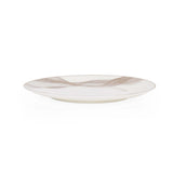 36 Pieces Swirl Porcelain Dinner Set- White and Gold