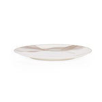36 Pieces Swirl Porcelain Dinner Set- White and Gold