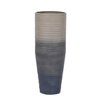 Tapered Metal Floor Vase- Grey