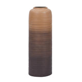 Desert Tower Metal Floor Vase- Brown
