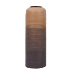 Desert Tower Metal Floor Vase- Brown